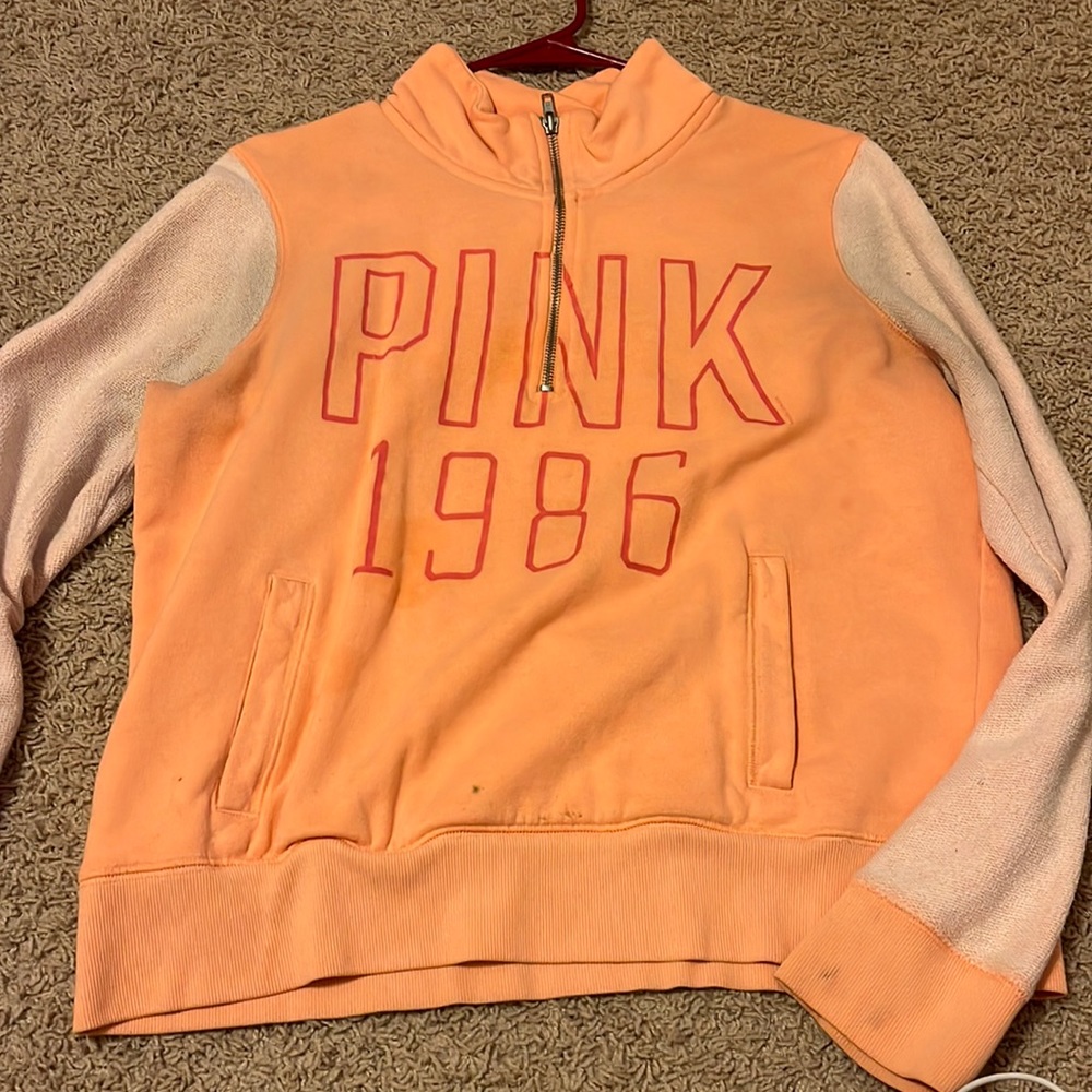 Pink half zip jacket